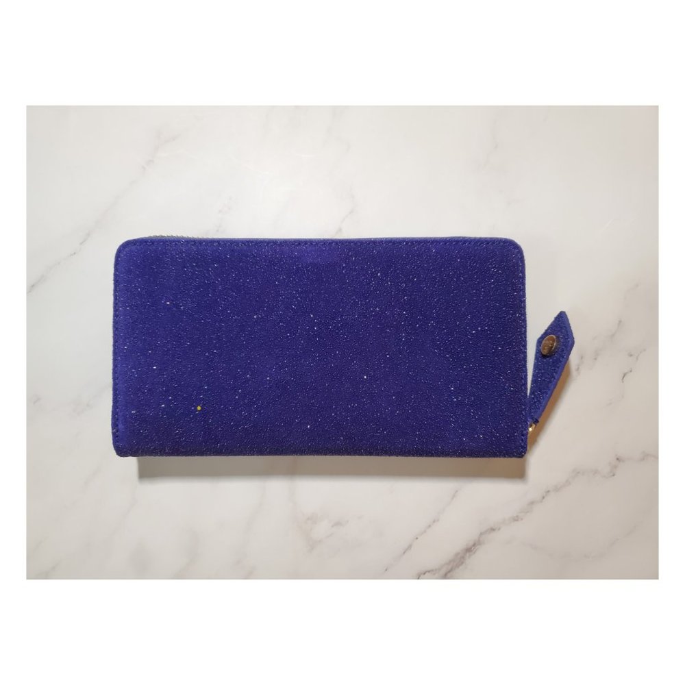 Vivienne Westwood Long Zip Round Wallet BLUE - Picture 2 of 7